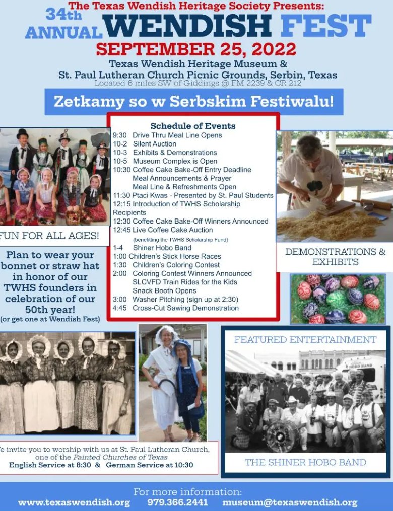 34th Annual WENDISH FEST Insite Brazos Valley Magazine — Be in the know.
